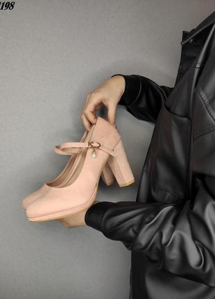 Туфли женские розовые7 фото