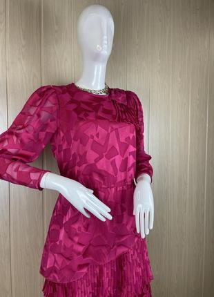 Красивое винтажное платье цвета фуксии ricki renee sydney5 фото