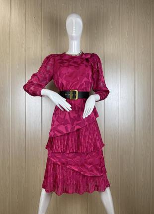 Красивое винтажное платье цвета фуксии ricki renee sydney2 фото