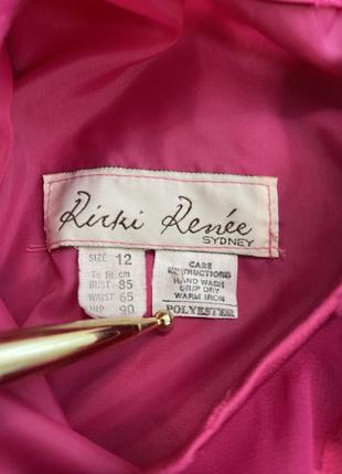 Красивое винтажное платье цвета фуксии ricki renee sydney9 фото