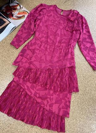 Красивое винтажное платье цвета фуксии ricki renee sydney6 фото