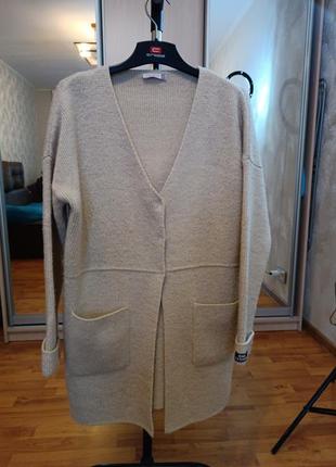 Вязаный кардикан тренч