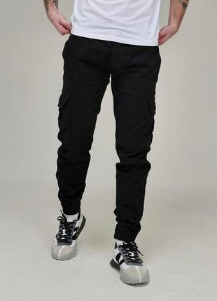 Мужские черные джинсы / базовые повседневные штаны для мужчин