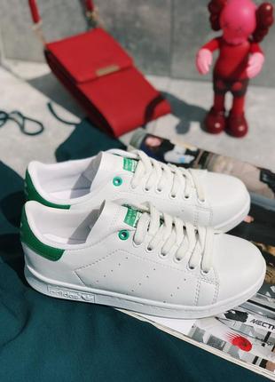 Кросівки stan smith green and white