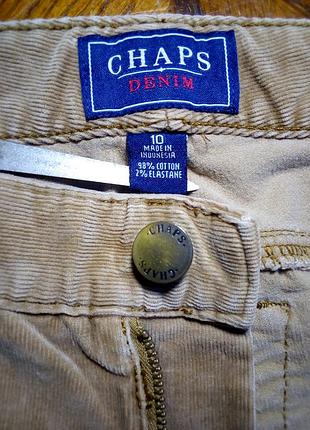 Джинси вельветові гірчичні chaps denim