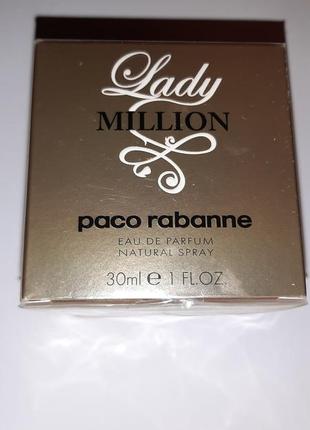 Парфюмированная водa lady million от paco rabbane