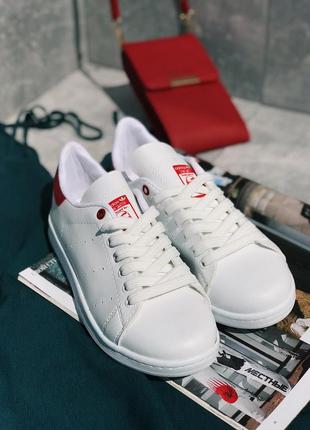 Кроссовки stan smith red and white