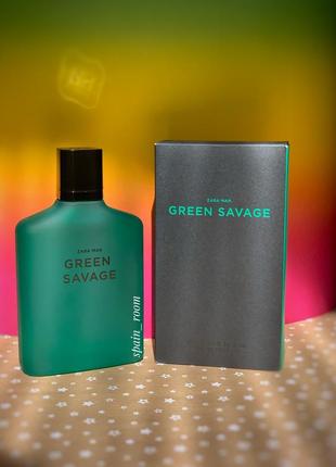 Чоловічі парфуми zara green savage1 фото