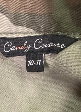 Камуфльована candy couture джинсова куртка/піджак хакі розмір xs s7 фото