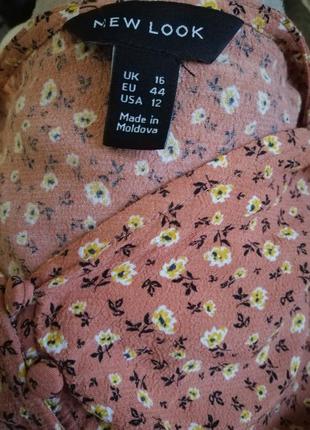Летняя блуза на пуговицах топ в романтическое стиле цветочек3 фото