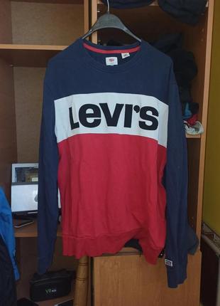 Levis long sleeve levi's original xl-l big logo левис левайс лонгслив оригинал оригинальный биг лого хл-л