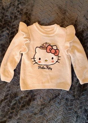 Свитер для девочки hello kitty