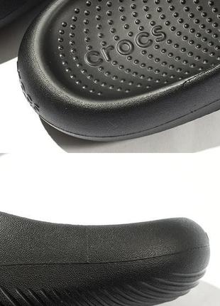 Шлепанцы crocs mellow slide black слайды черные кроксы мужские унисекс шлепанцы3 фото