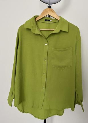 Зеленый костюм (рубашка+шорты)