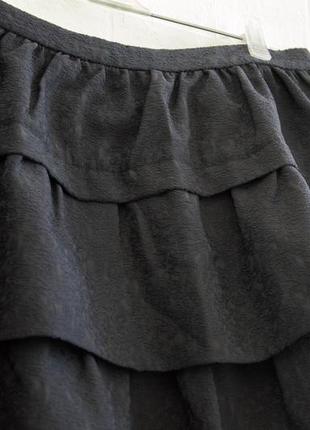 Черная жаккардовая юбка zara4 фото