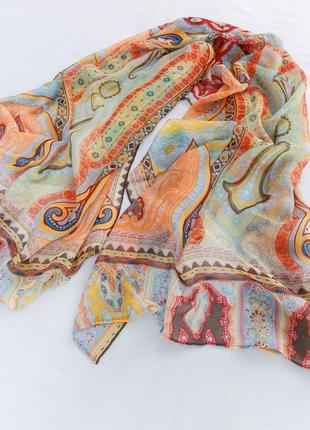 Шовковий шарф codello в стилі etro шалик