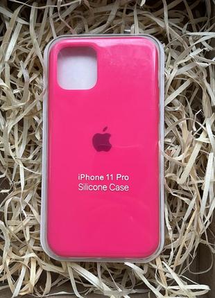 Чохол на iphone 11 pro з закритим низом silicone case чохол для айфон з закритим низом