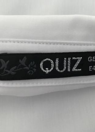 Белая рубашка свободного силуэта от шотландского бренда quiz, размер 14, укр 48-504 фото