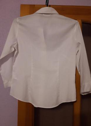 Классическая белая рубашка бренд marks&spencer. размер 40.4 фото