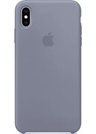 Чехол silicone case для iphone x / xs lavender gray