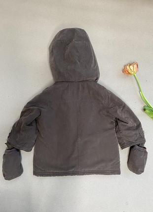 Демисезонная курточка для малыша с утеплителем и флисовой подкладкой / детская куртка2 фото