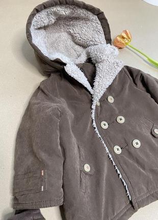 Демисезонная курточка для малыша с утеплителем и флисовой подкладкой / детская куртка5 фото