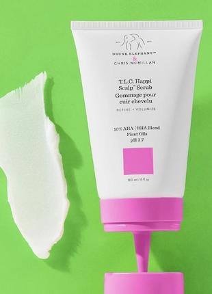 Скраб пілінг для шкіри голови drunk elephant t.l.c. happi scalp scrub2 фото