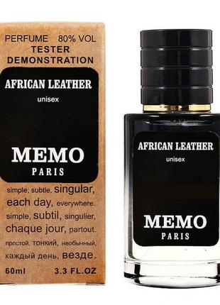 Memo african leather tester lux, унисекс, 60 мл