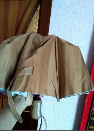 Зонт с рисунком внутри, полуавтомат.