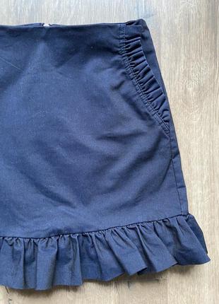 Mango мини юбка, женская юбка с рюшами3 фото