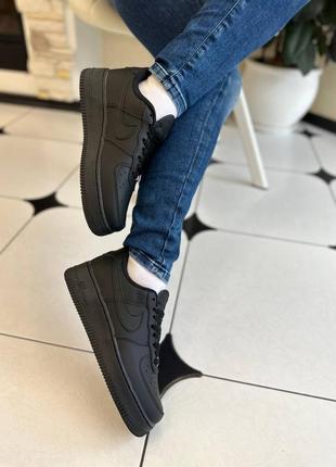 Кроссовки nike air force black3 фото