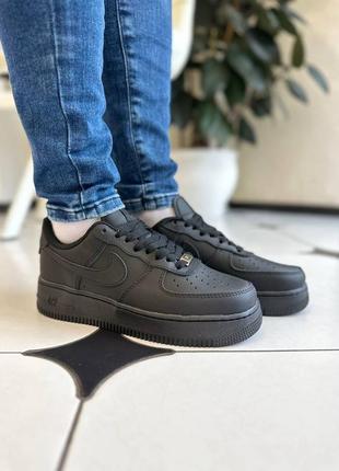 Кроссовки nike air force black7 фото