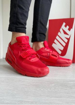 Яскраві кросівки nike air max 90 червоні