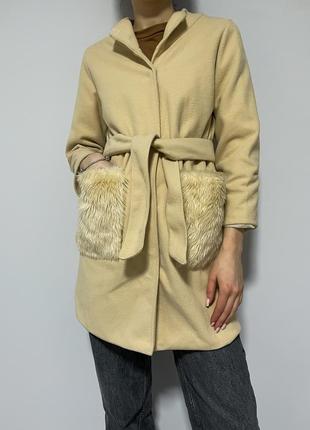 Пальто осінь весна женское куртка плащ кашемір хс/с демісезон1 фото