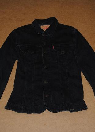 Levis черная джинсовка куртка женская джинсовая левайс оригинал1 фото