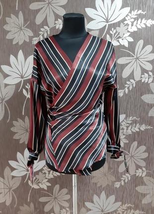 Стильна сорочка на запах zara