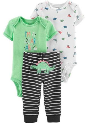Набор тройка штанишки и бодики carter's картерс