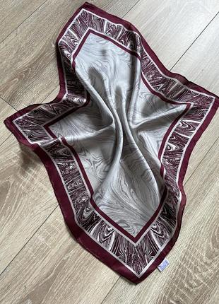 Женский шелковый платок аксессуар на сумочку1 фото