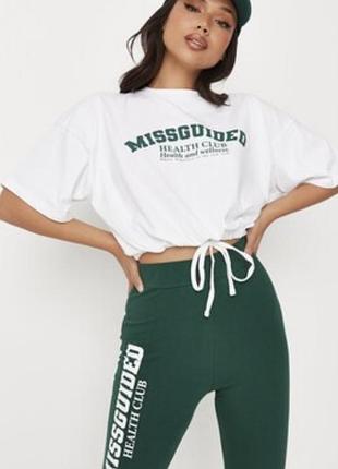 Біла футболка топ missguided