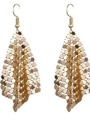 Серьги кольчуга, сережки сетка по супер цене!