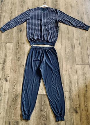 Домашний костюм из двух предметов хлопковая трикотажная пижама поддева calida (швейцария)3 фото