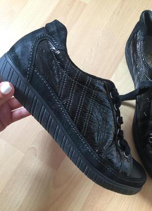 Шкіряні кросівки мокасини rieker