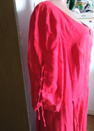 Винтажное льняное платье на пуговицы merit5 фото