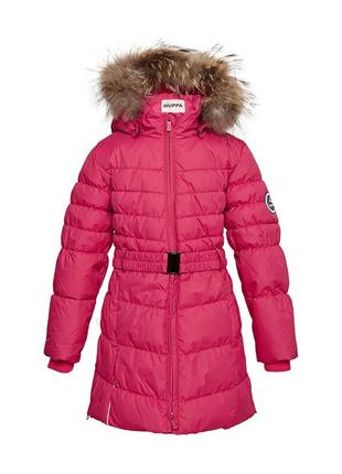 Пальто зимнее для девочек huppa yasmine фуксия 12020055-00063