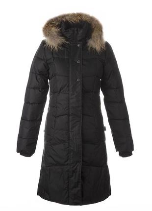 Пальто женское зимнее - длинный пуховик huppa yessica черный 12548055-00009