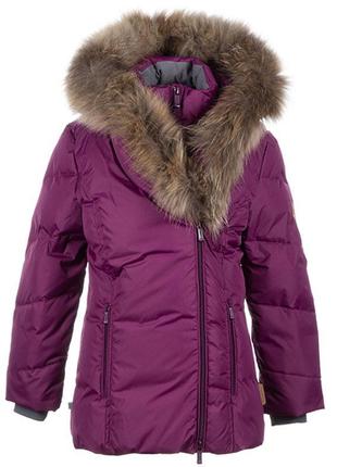 Куртка зимова - пуховик жіночий з мембраною huppa royal бордовий 12480055-80034