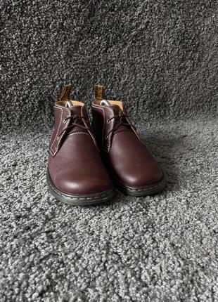 Кожаные весенние туфли кеды ботинки dr martens, размер 38, 24 см2 фото