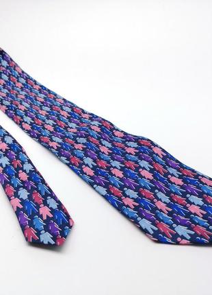 Галстук фирменный, шелковый tie rack, италия2 фото