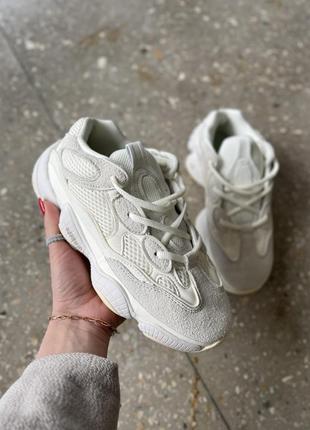 Adidas yeezy 500 light biege1 фото