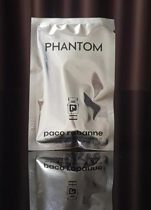 Оригинальный пробник paco rabanne phantom eau detoilette _ 1,5ml